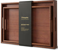 Fibogollo Bamboo Set of 2 Serving Tray by Fibogollo