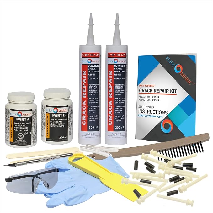 DIY Drill Foundation Crack Repair Kit by Flexomeric+Crack+Repair+Products