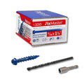 3/16 x 1-1/4" Hex Head Blue Concrete Screw Anchors by Unknown