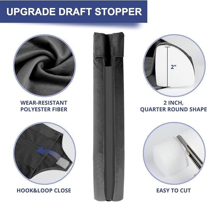 HADOR Door Draft Stopper for Bottom of Door, Adjustable 36 Inch, Double-Sided - Image 4