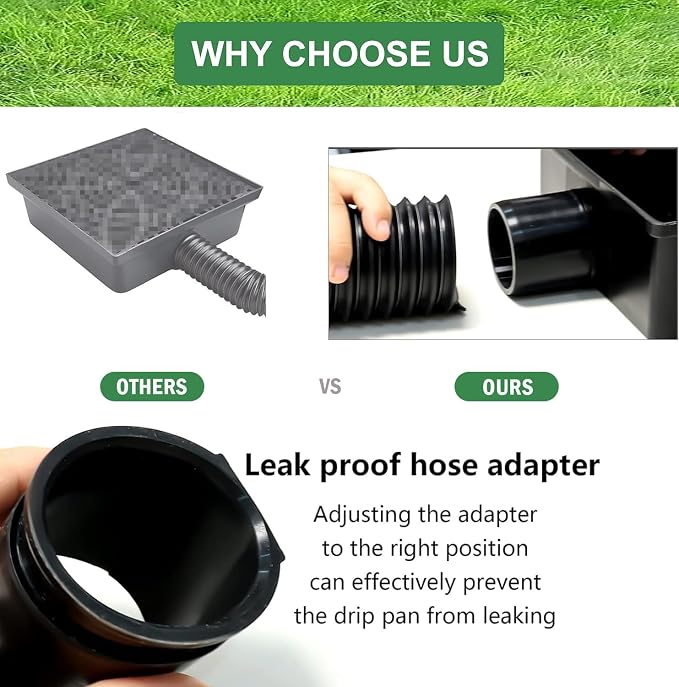 2 Pack Gutter Downspout Extensions, Catch Basin Low Profile Downspout Extender - Image 6