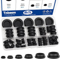 Tnisesm 65PCS 6 Sizes Black Rubber Plugs by Tnisesm