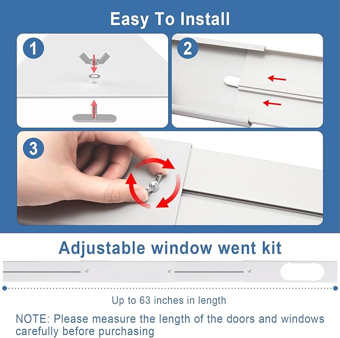 Portable Air Conditioner Window Vent Kit - Image 4