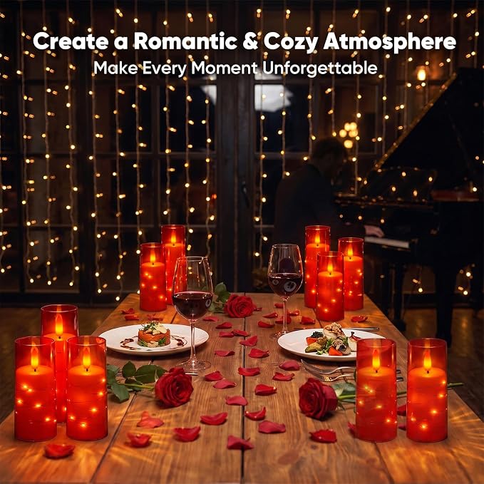 Raycare 18 Pcs Flameless Battery Operated Pillar Candles - Image 4
