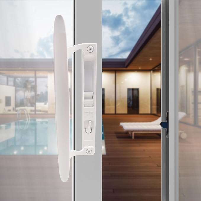 ACEPLANET Flush Mount Non-Keyed Sliding Glass Door Handleset, 6-5/8" H.C. - Image 6