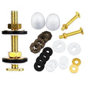 2 Pack Heavy Duty Toilet Floor Bolts and Caps, Solid Brass Closet Flange Bolt by Unknown