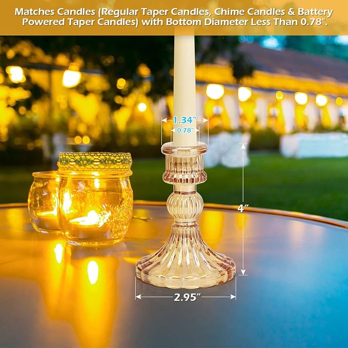 Candlestick Holders Set, Party & Windowsill Decor - Image 2