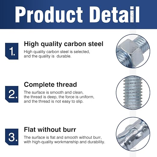 1/2 Concrete Anchors, Wedge Anchor Bolts, equipment bases, shelving brackets - Image 3