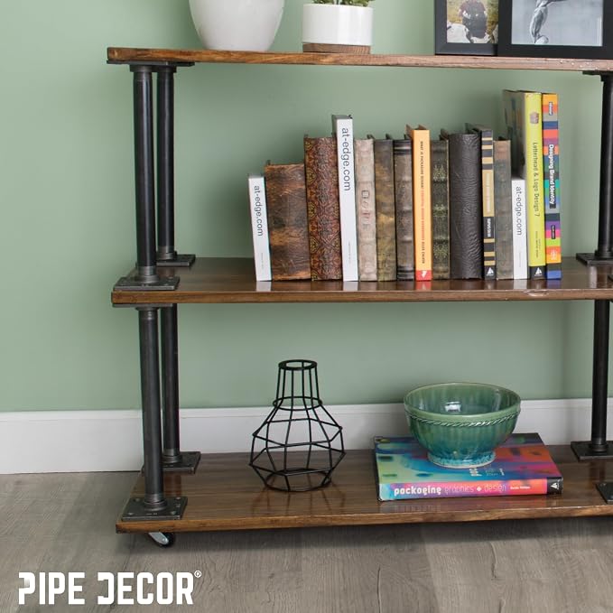 PIPE DECOR Square Floor Flange Fitting, 3/4 Inch, Shelving and Standard 3/4 - Image 2