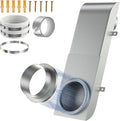Magnetic Periscope Dryer Vent, 9.5-14.5" Adjustable Low Profile 4 Inch Dryer by GTACASS