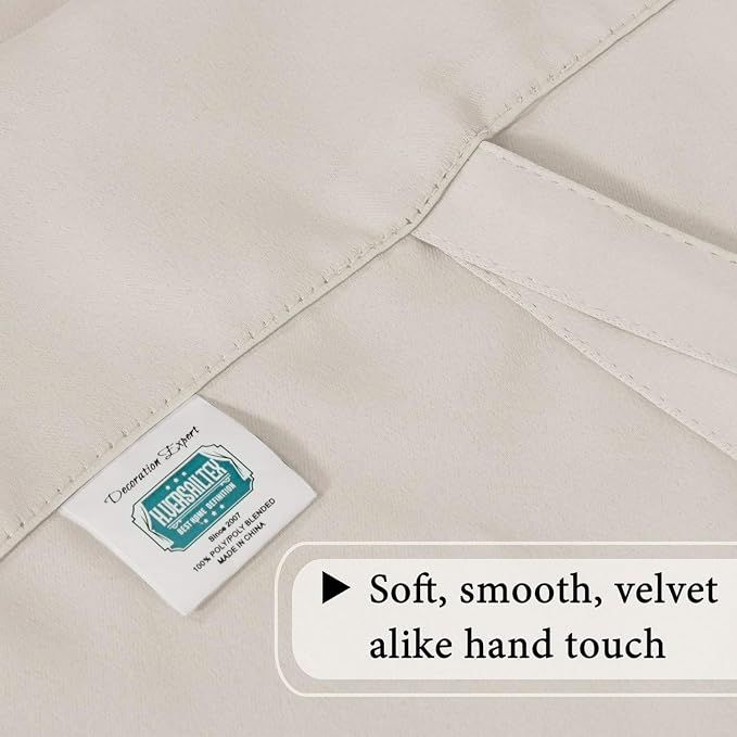 H.VERSAILTEX Blackout Tie Up Curtain Thermal Insulated Curtains Bathroom - Image 8