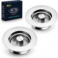 2 Pack Kitchen Sink Drain Strainer & Stopper by voze