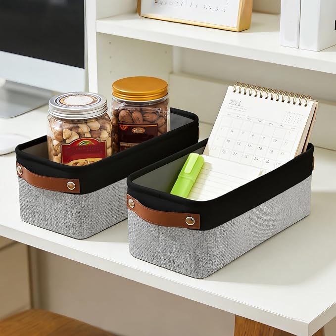 Small Fabric Storage Baskets, Decorative Basket - Image 4