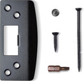 Extra Large Door Strike Plate, Heavy Duty Version, Matte Black | Oversized by MOSECYOU