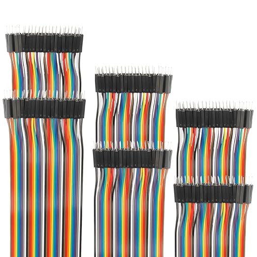 120pcs 50cm Breadboard Jumper Wires Male to Male Multicolored Dupont Wire 19.7 by EDGELEC
