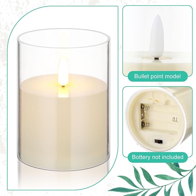 Yunlly 12 Pcs Rose Candle Rings - Image 3
