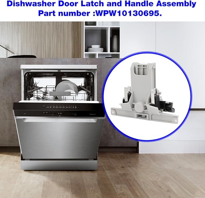 WPW10130695 Dishwasher Door Latch Handle Replacement Whirlpool Amana | Fits - Image 3