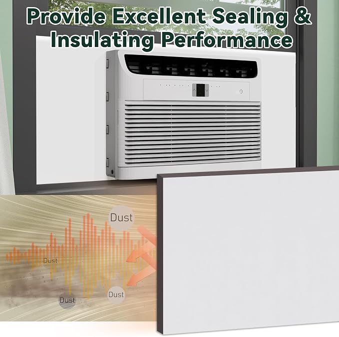 Flehomo Window AC Side Panel, Extra Wide Full Surround Insulation Window Air - Image 5