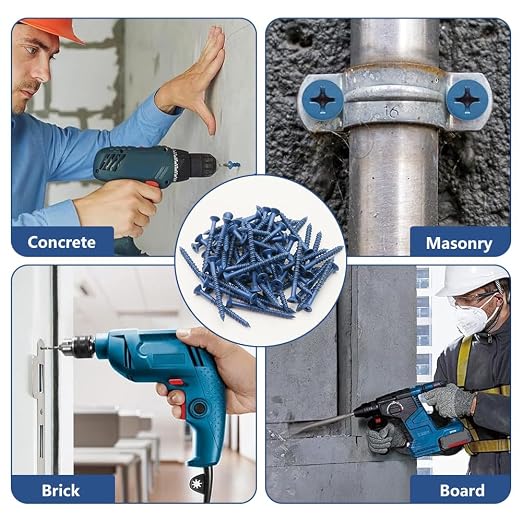 60Pcs 3/16" x2-1/4” Concrete Screws - Image 5