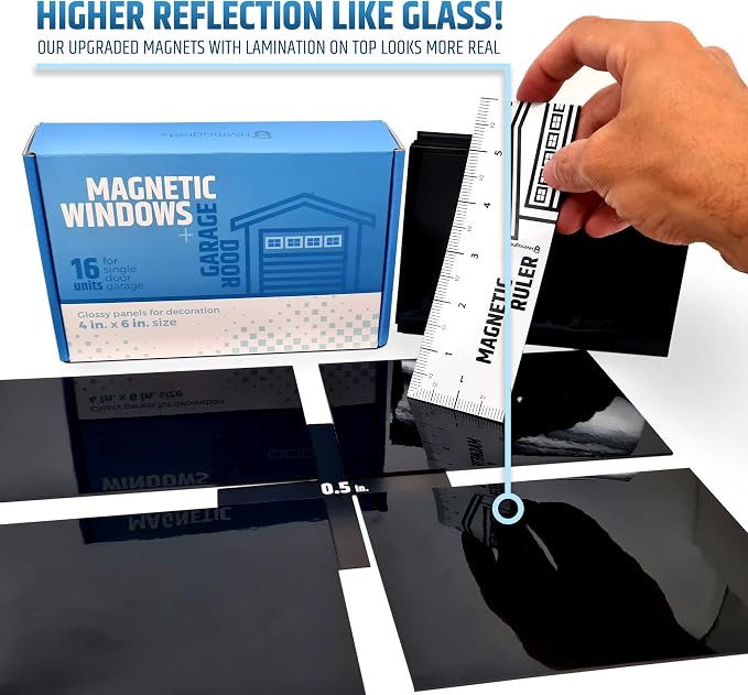 Strong & Glossy Magnetic Garage Door Windows - Image 3