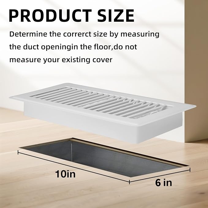 Floor Register 6x10-4 Pack Vent Covers - Image 5