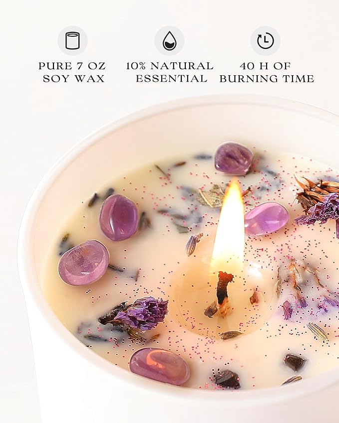 AOOVOO Lavender Candles Set for Women - Image 2