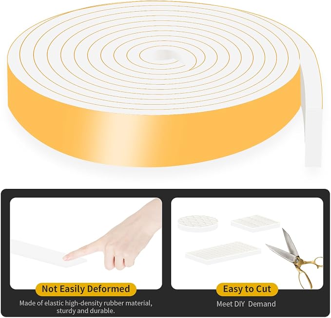Weather Stripping, High Density CR, Strong Adhesive, 2 in x 1/4 in x 13Ft | - Image 5