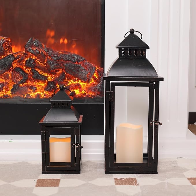 LED Lanterns Decorative Outdoor&Indoor, Candle Holder - Image 9