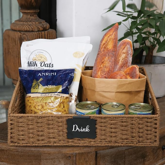 Wicker Baskets for Organizing, Pantry Baskets - Image 7