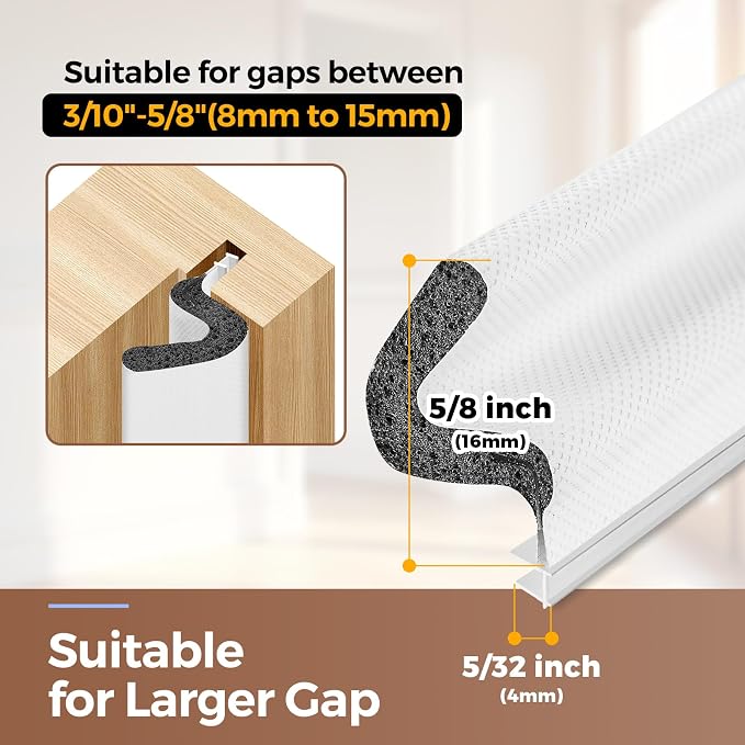 Weather Stripping Door Seal, 20 FT Kerf Foam Strip - Image 4