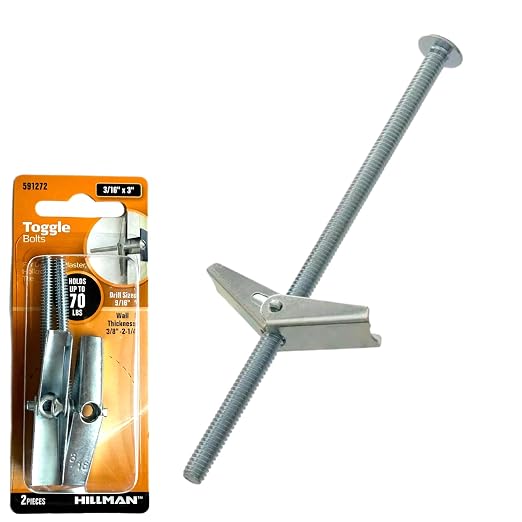 160 pcs Heavy Duty Drywall Anchors & Screws Toggle Bolts and Wing Nuts Set - Image 3
