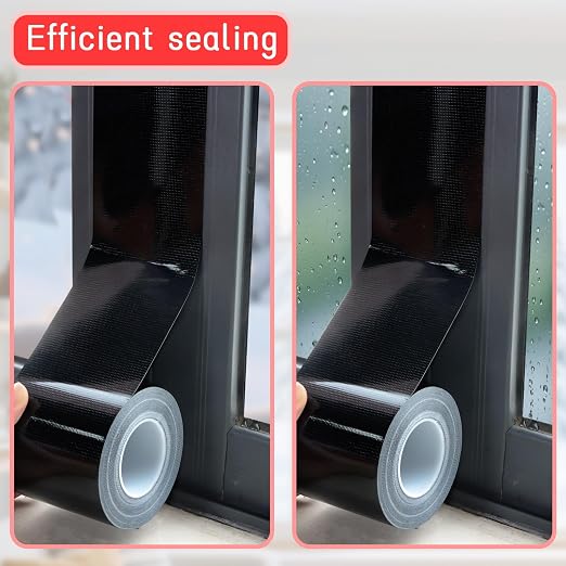 Window Sealing Tape, Window AC Insulation Tape, 3 Inch x 65 FT Black | - Image 5