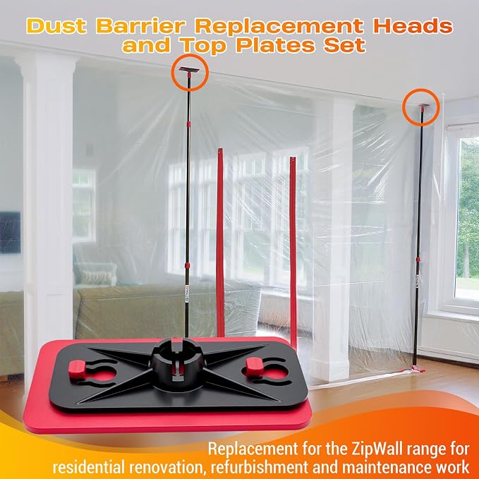 Dust Barrier Replacement Heads and Top Plates Set Fit - Image 6