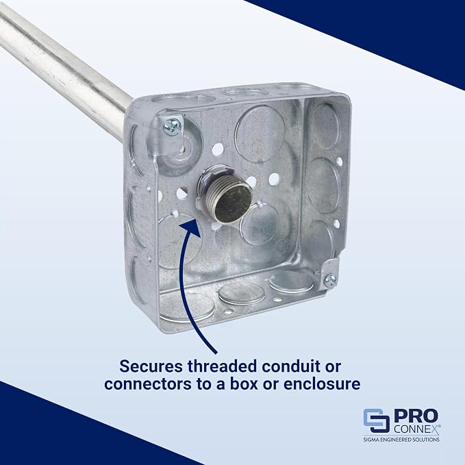 Sigma Engineered Solutions ProConnex 47106 Rigid Conduit Locknut 2-Inch - Image 2