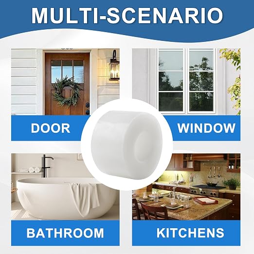 Transparent Window Weather Sealing Tape 2IN x 35 yd Draft Isolation No Residue - Image 3