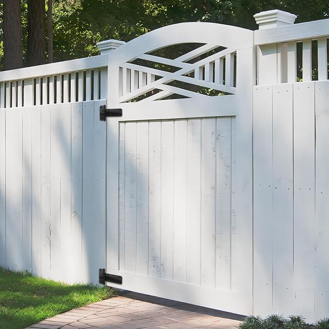 4 Pack 5 in T-Strap Heavy Duty Gate Hinges 260 Lbs Capacity, Barn Door - Image 6