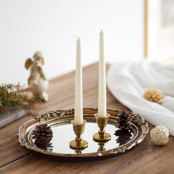 Vintage Candlestick Candle Holders Brass - Image 3