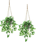 TNNTOPELE 2 Pack Hanging Plant Fake Plants by TNNTOPELE