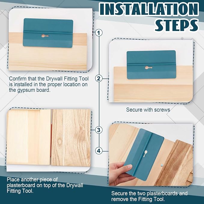 10 Pcs Drywall Fitting Tool Supports the Board in Place While Installing - Image 6