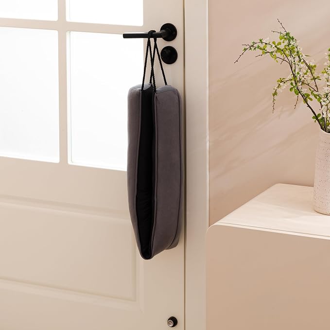 Sunolga Door Draft Stopper, Removable Washable Cover, Dark Gray | Weighted Gap - Image 4