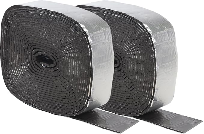 32.8 Ft x 3 Inch Pipe Wrap Insulation Tape, Self Adhesive Foam and Foiled by Unknown