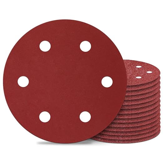 Awutzut 9 Inch 6 Hole Sanding Discs 400 Grit Hook and Loop by Awutzut