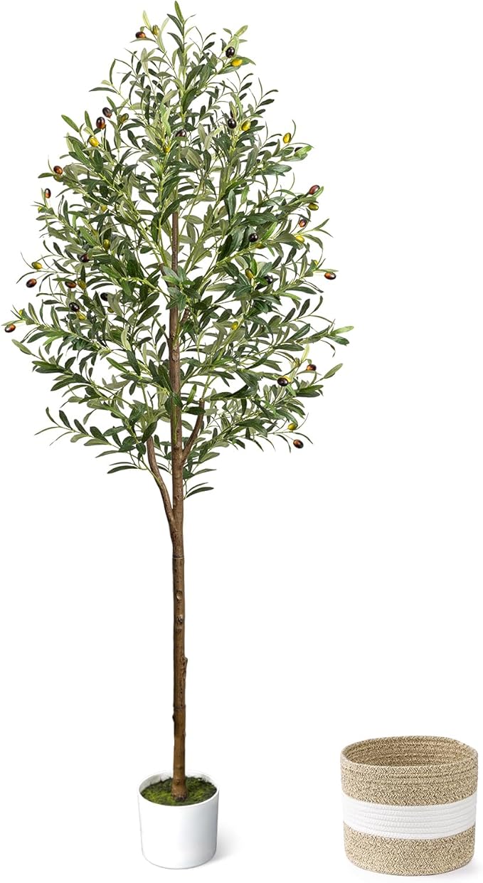6FT Artificial Olive Tree Indoor Tall Faux by LuceAlberi