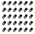 SOWAKA 50 Pcs Cable Clamp Black R Type Nylon Screw Mounting Cable | Cable by sowaka