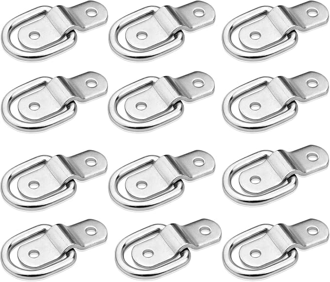 D-Ring Tie Downs Anchor1/4” Heavy Duty Surface Floor Mount Lashing Rings 2400 by Mejiao