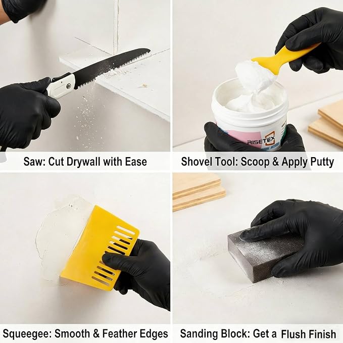 Drywall Repair Kit，34 Pcs 12x12inch Wall Patch Kit - Image 6