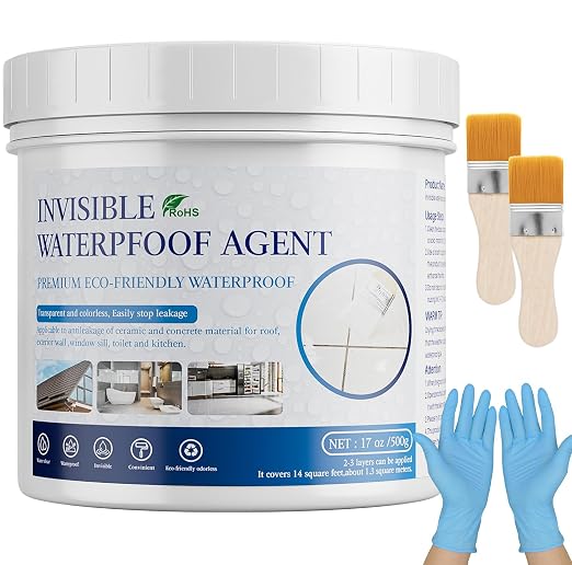 Invisible Waterproof Agent 17.6 Oz, Transparent Waterproof Coating Adhensive by XmndtoWaterproofCoating