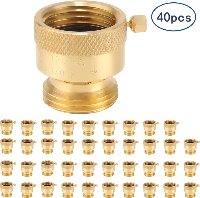 Brass Hose Bib Backflow Preventer, 3/4 "FHT x 3/4" MHT, Garden Hose Bib - Image 7