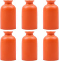 Orange Bud Vases Set of 6 by QIANLING