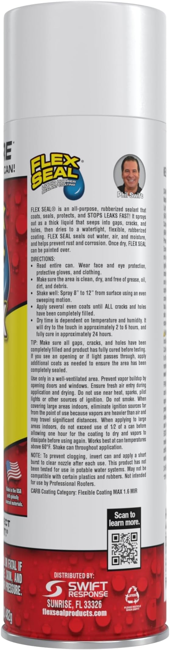 Flex Seal MAX, 17 oz, Stop Leaks Instantly, Waterproof Rubber Spray On Sealant - Image 2